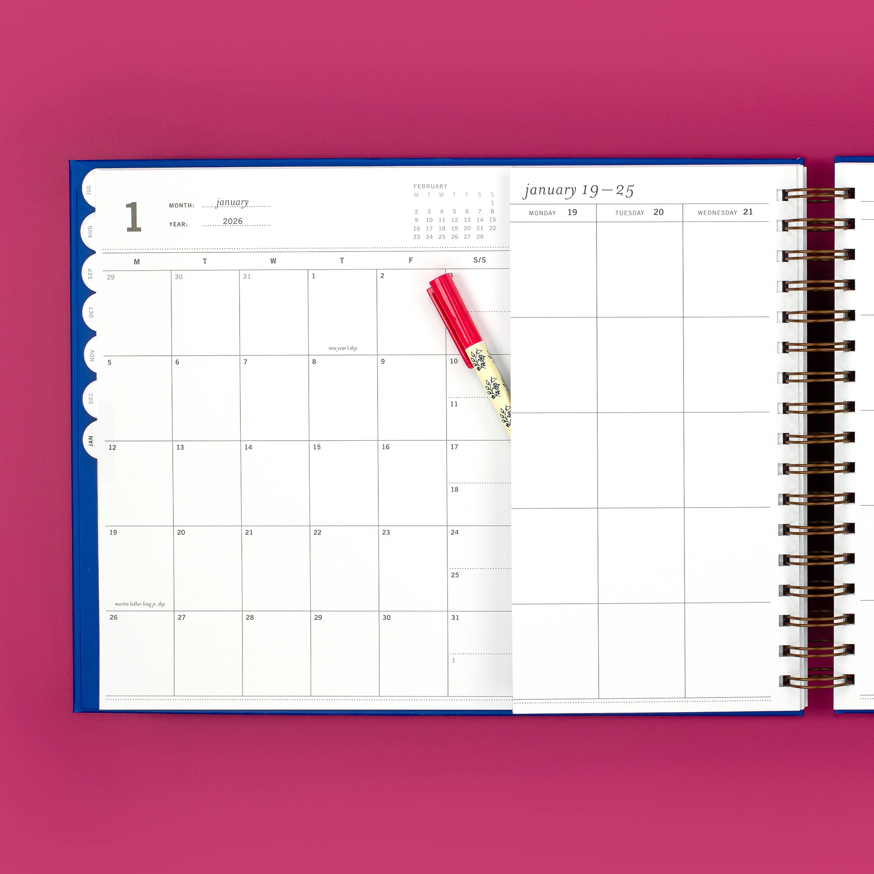 teacher week + month planner